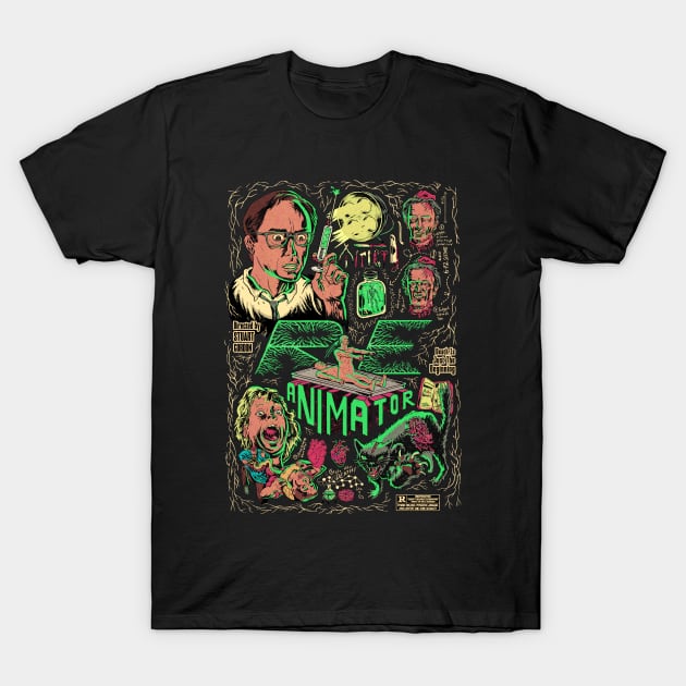 Re-Animator Herbert West T-Shirt by halilkarasu